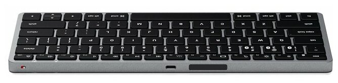 Беспроводная клавиатура Satechi Slim X1 Bluetooth Keyboard-RU. Раскладка - Русская. Цвет- Серый космос.