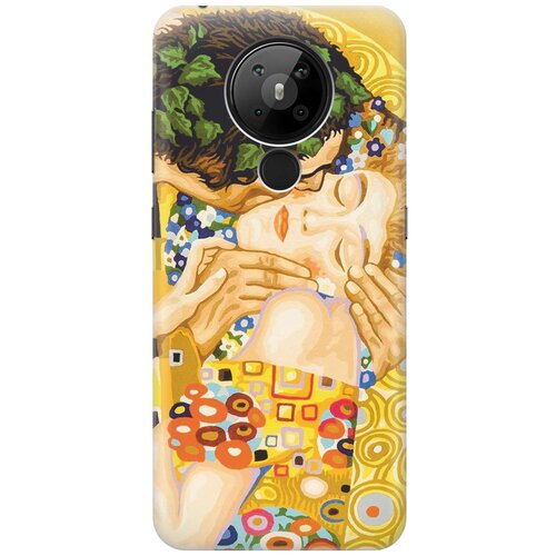 фото Cиликоновый чехол на nokia 5.3 / нокиа 5.3 с принтом "поцелуй" gosso