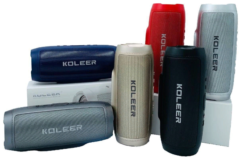 Портативная акустика KOLEER STEREO BASS / Поддержка флешки и microSD режим Power Bank