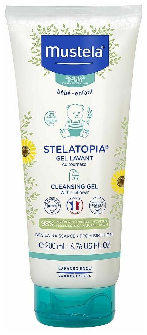 Mustela Гель для купания Stelatopia, 200 мл