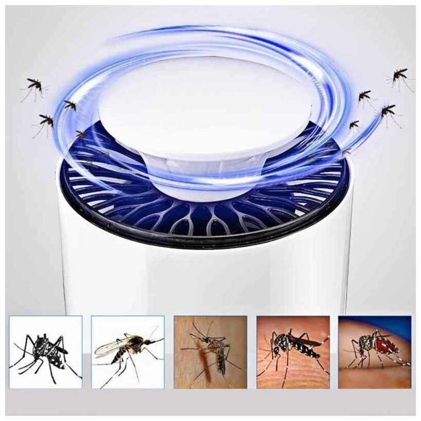Лампа против комаров Mosquito Killer USB WD-07 (Белый) - фотография № 3
