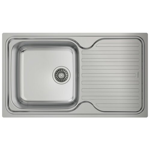 Накладная кухонная мойка 86х50см, TEKA Classic 1B 1D, полированное полированная сталь