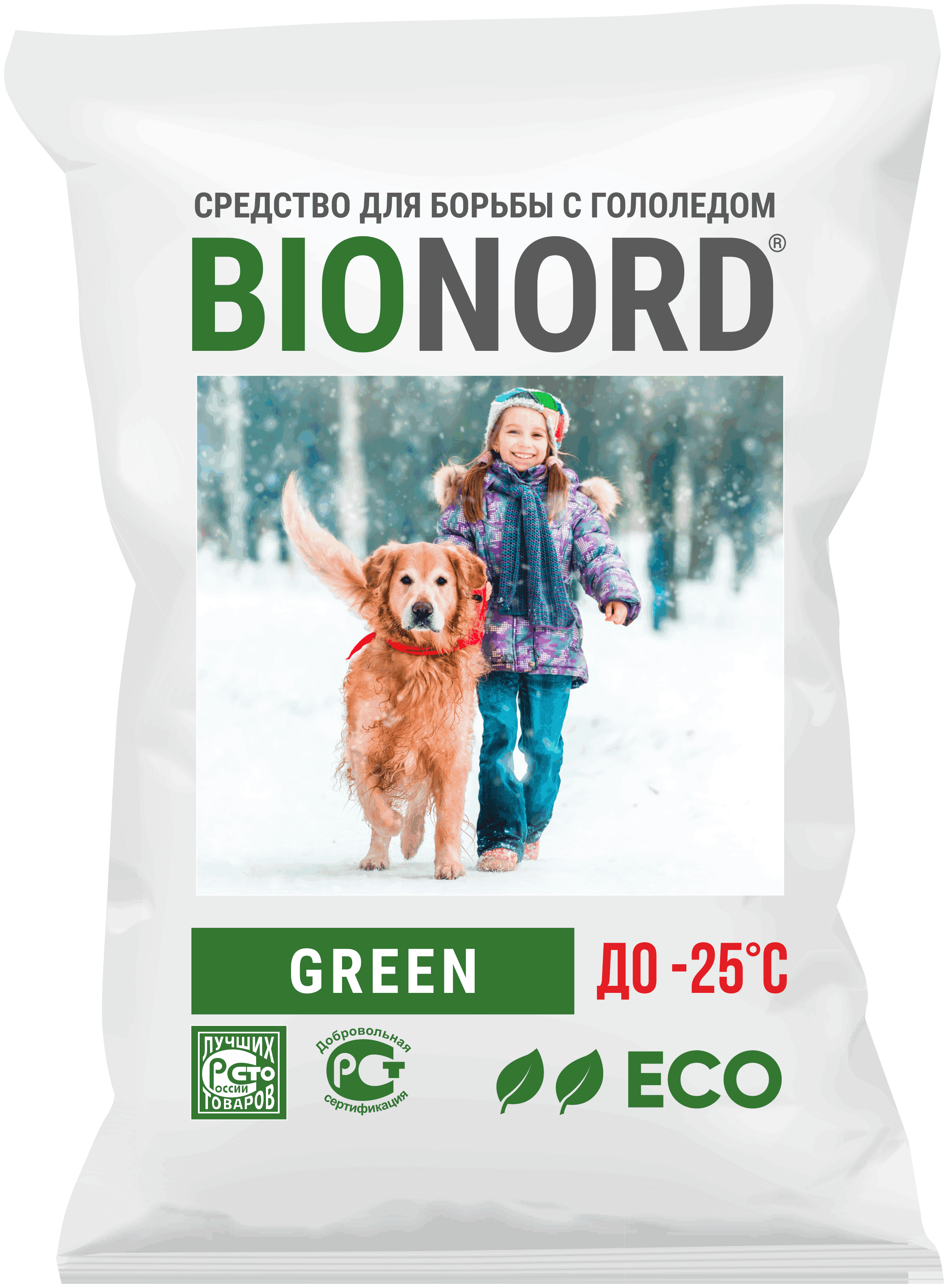 Противогололедный реагент Bionord Green