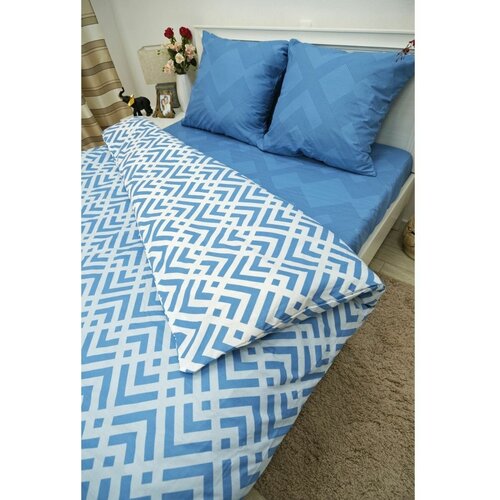 голубой, белый