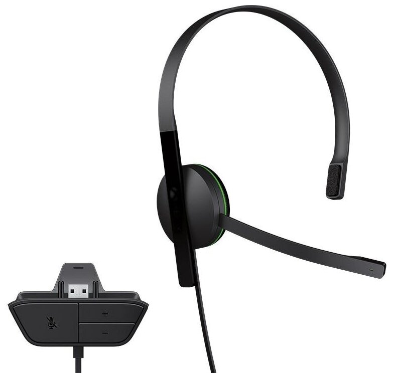 Microsoft Гарнитура Chat Headset для Xbox One (S5V-00015), черный