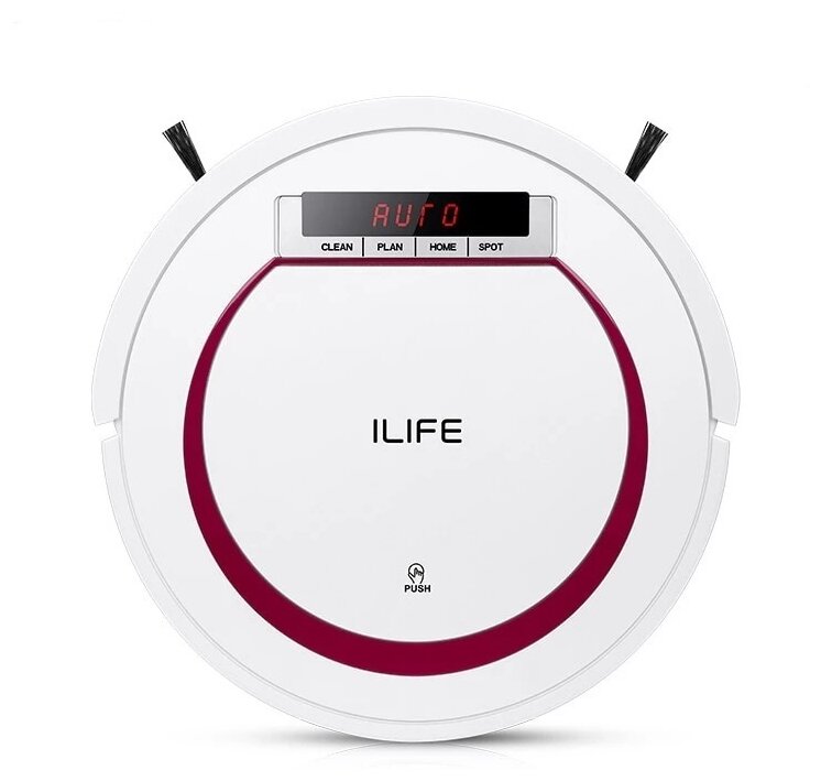 Робот-пылесос ILIFE V55, белый и красный