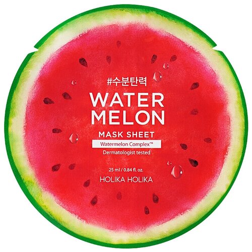 Holika Holika Watermelon Mask Sheet Тканевая маска для лица с экстрактом арбуза, 25 мл 1 шт