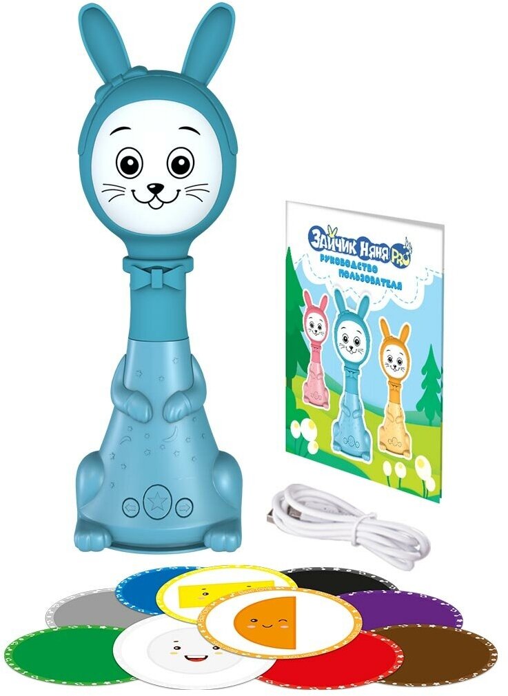 Зайчик Няня Pro с памятью 8Gb/ Развивающая игрушка для малышей. Белый шум, песни и сказки