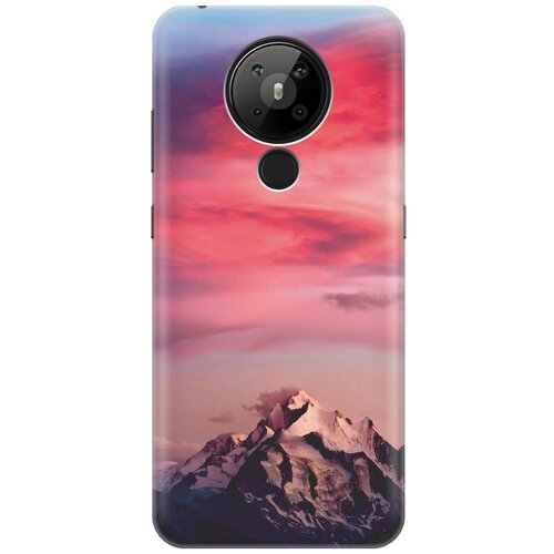 фото Cиликоновый чехол на nokia 5.3 / нокиа 5.3 с принтом "горы и небо" gosso
