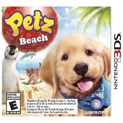 Игра Petz Beach для Nintendo 3DS, картридж игра pokémon moon для nintendo 3ds картридж