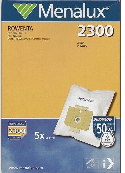 Мешки для пылесоса ROWENTA DYMBO Menalux 2300 - фотография № 4