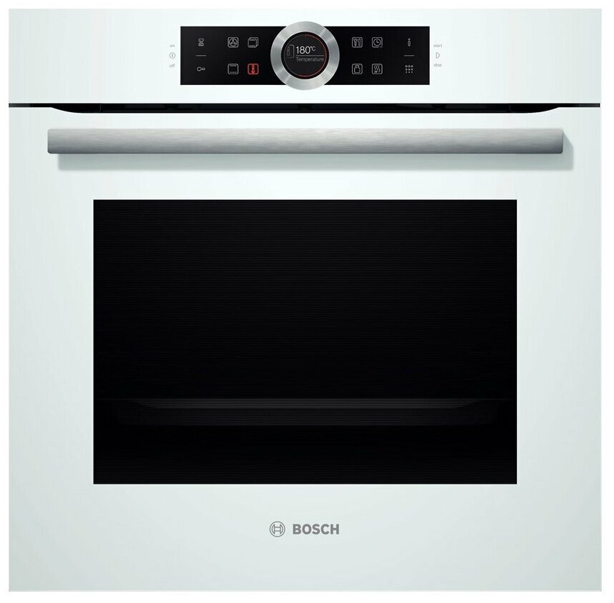 Электрический духовой шкаф Bosch HBG672BW1F (белый)