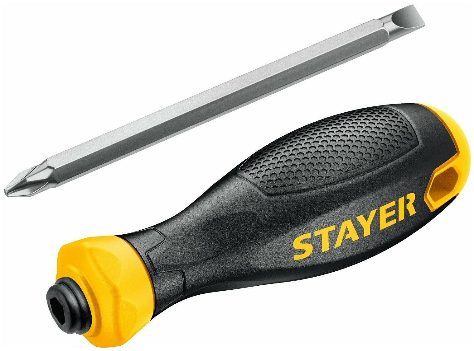 STAYER Hercules 2-in-1 80 мм переставная отвертка PH2/SL6 2512_z02