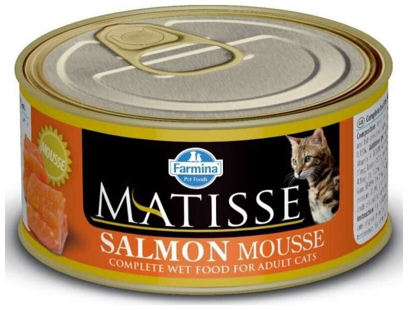 Корм Farmina Matisse Salmon Mousse (мусс) для кошек с лососем, 85 г x 12 шт - фотография № 3