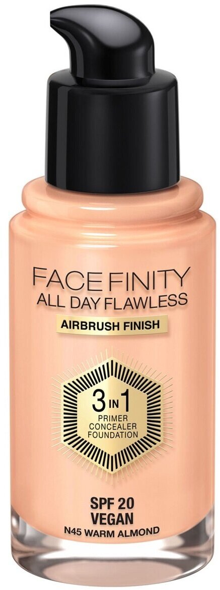 Max Factor Тональная Основа Facefinity All Day Flawless 3-in-1 Товар 44 тон warm ivory HFC Prestige International GB - фото №2