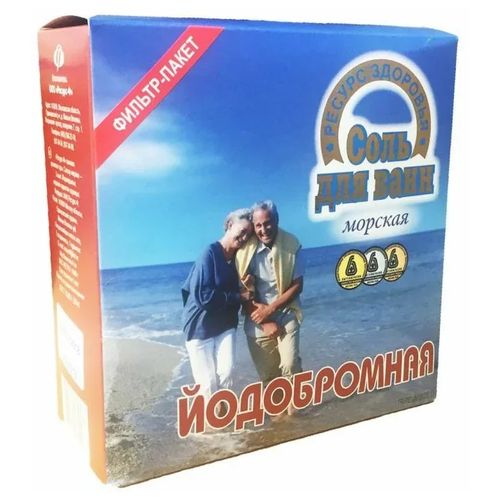 Ресурс-Ф Соль для ванн морская, йодобромная, 1 кг