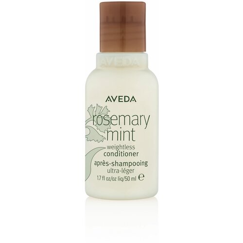 AVEDA кондиционер Rosemary Mint Weightless для волос с экстрактом розмарина и мяты, 50 мл очищающий шампунь для волос c экстрактом мяты и розмарина aveda rosemary mint purifying shampoo 250 мл