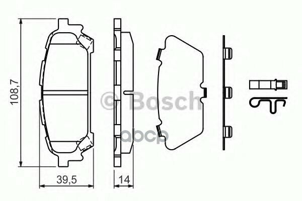 К-Т Дисков. Тормоз. Колодок Bosch арт. 0986494232