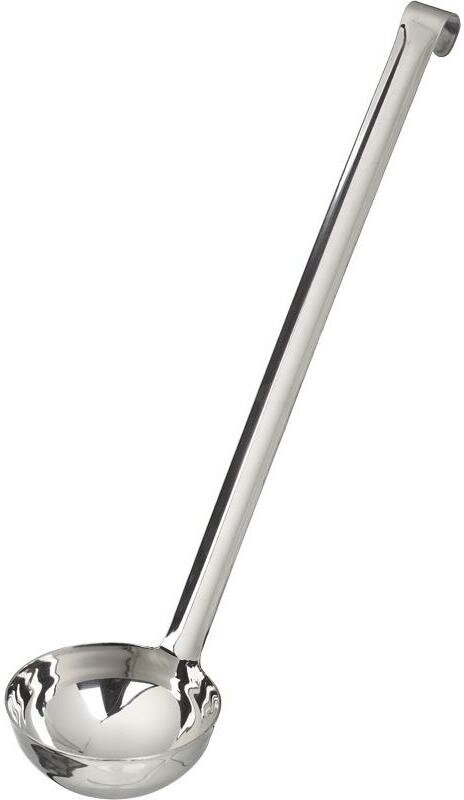 Половник MGSteel нержавеющая сталь 250 мл длина ручки 340 мм диаметр 100 мм (артикул производителя LOPP10) - фотография № 1