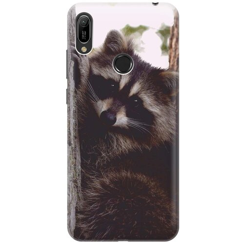 фото Cиликоновый чехол на huawei y6 pro 2019 / хуавей у6 про 2019 с принтом "енотик" gosso