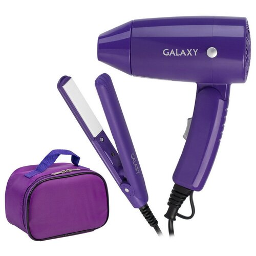 Набор (фен + щипцы) GALAXY GL4720 фиолетовый