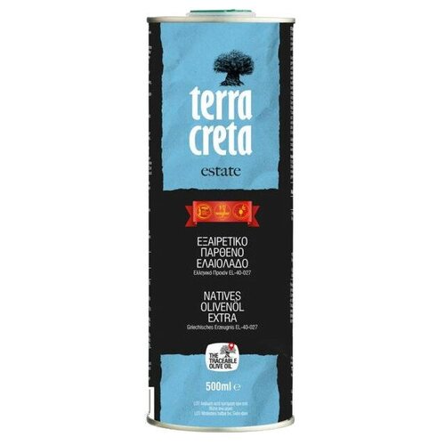 Оливковое масло Terra Creta Estate Extra Virgin с о.Крит 500 мл урожай 2023г.