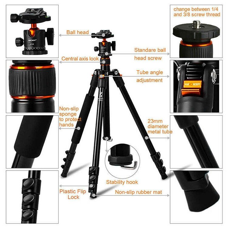 Штатив для фотоаппарата K&F Concept SA234 (45-161)