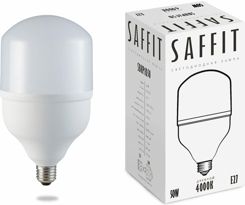 SAFFIT Лампа светодиодная, 50W 230V E27-E40 4000K, SBHP1050 55094