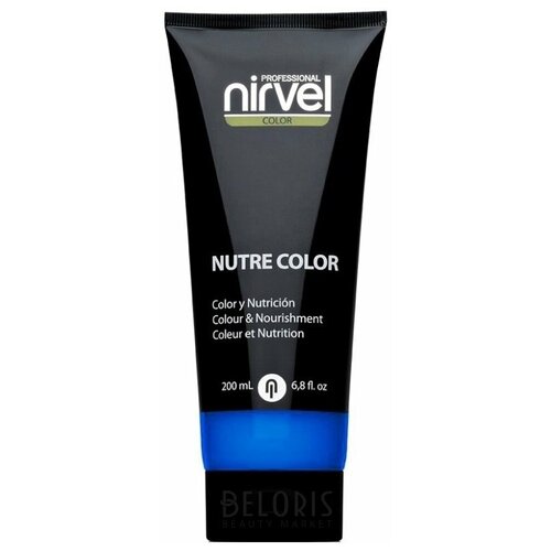 Nirvel Nutri Color Гель-маска для волос Klein Blue ультрамарин, 200 мл nirvel professional питательная гель маска цвет зеленая nutre color green 200 мл