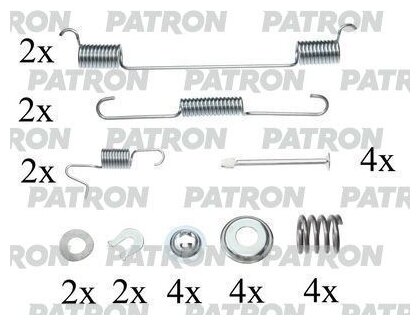 Комплект Монтажный Тормозных Колодок PATRON арт. PSRK0167