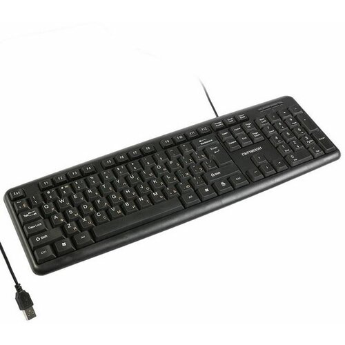 Клавиатура GK-100, проводная, мембранная, 104 клавиши, USB, чёрная