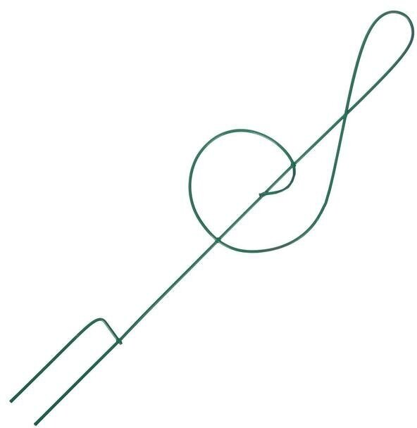 Шпалера 47 × 11 × 0.3 см металл зелёная «Скрипичный ключ»