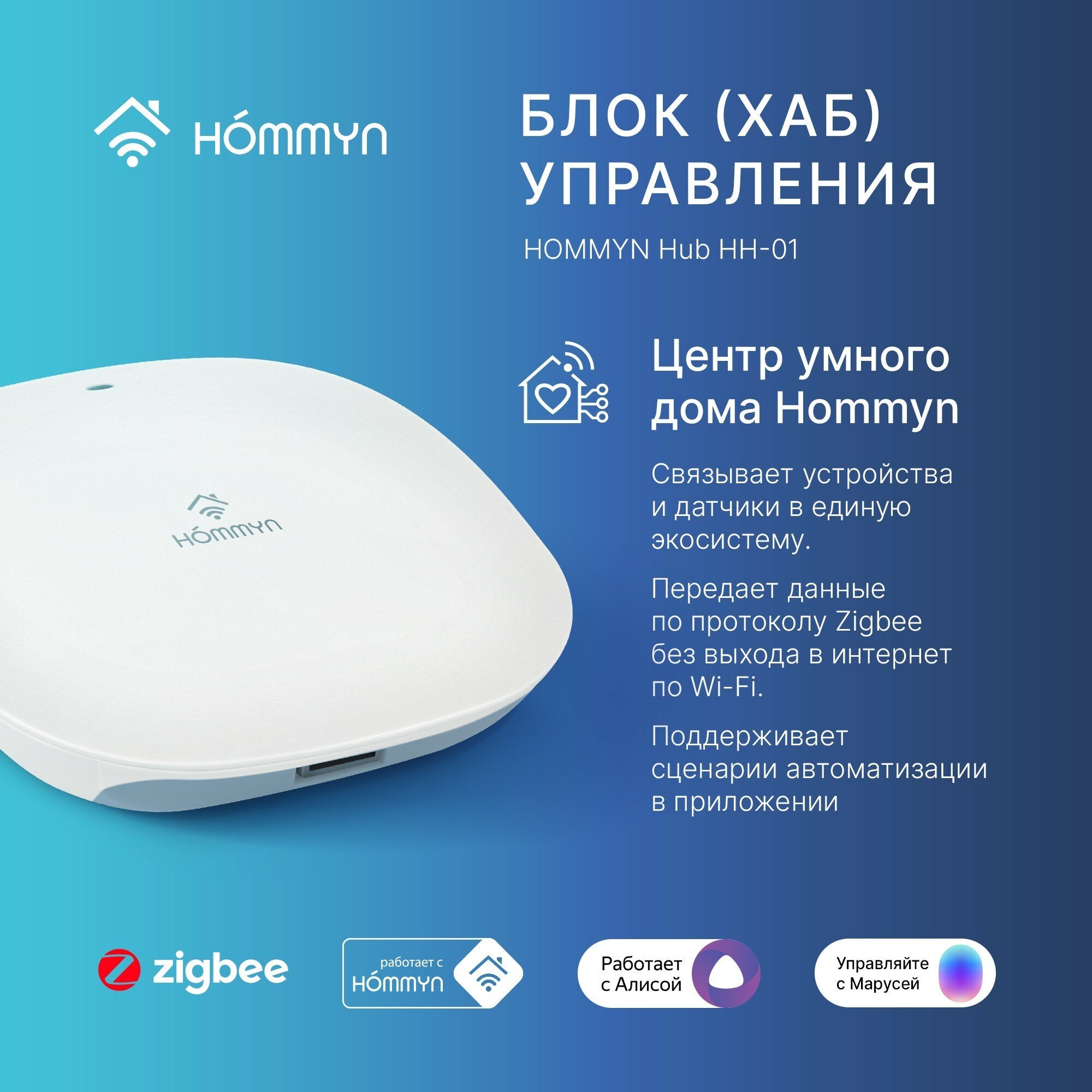 Блок управления HOMMYN Hub HH-01 Хаб