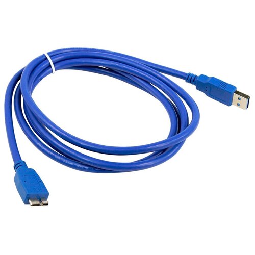 Кабель VCOM USB - USB micro-B (VUS7075), 1.8 м, 1 шт., синий кабель vcom usb usb micro b vus7075 1 8 м синий