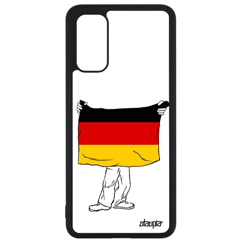 фото Чехол для телефона galaxy s20, s20 5g, "флаг германии с руками" туризм страна utaupia