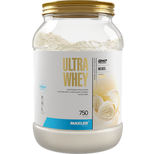 Протеин Maxler Ultra Whey, 750 гр., ванильное мороженое протеин сывороточный maxler ultra whey 750 г латте макиато