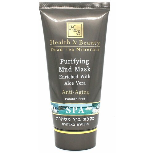 Купить Маска Health & Beauty Purifying Mud Mask Enriched With Aloe Vera Anti-Aging Очищающая грязевая маска с Алоэ Вера, 150 мл