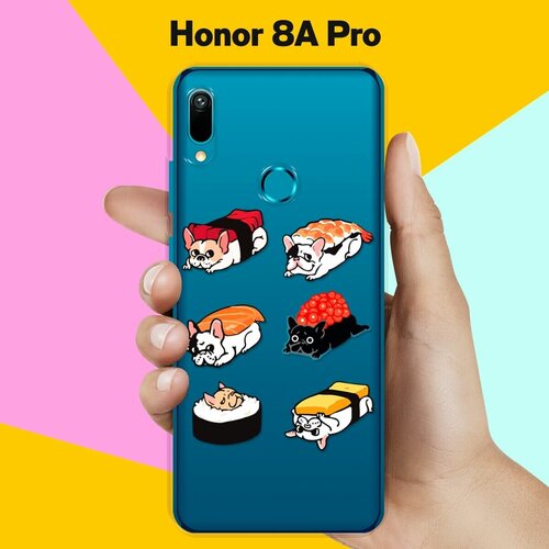 Силиконовый чехол Суши-собачки на Honor 8A Pro силиконовый чехол суши собачки на honor 9c