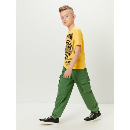 фото Брюки acoola, размер 140, зеленый