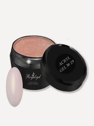 Изображение товара Полигель для наращивания ногтей камуфлирующий с шиммером Royal-gel "ACRYL CAMOUFLAGE DIAMOND" 29 5 мл.