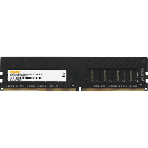 Память DDR4 32Gb 2666MHz Digma DGMAD42666032S RTL PC4-21300 CL19 DIMM 288-pin 12В single rank Ret 9295₽