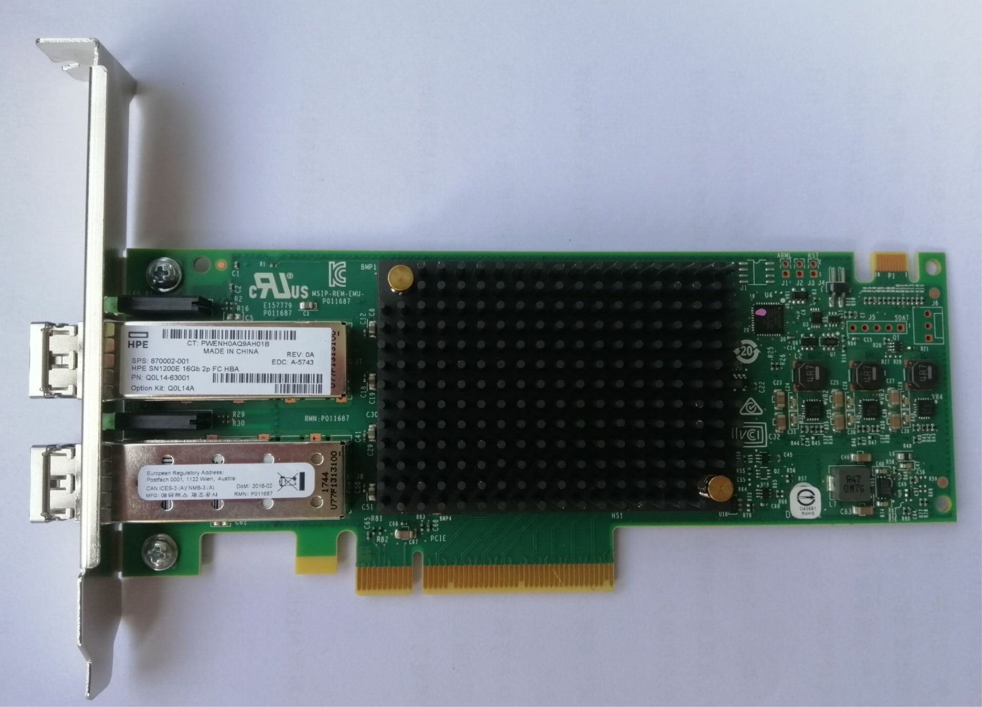 Адаптер HPE SN1200E 16Gb 2P FC HBA (Q0L14A) - фото №3