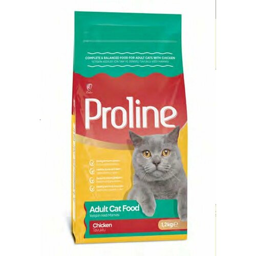 Proline Сухой корм для кошек, Курица Adult Cat Food Chicken 1,2кг