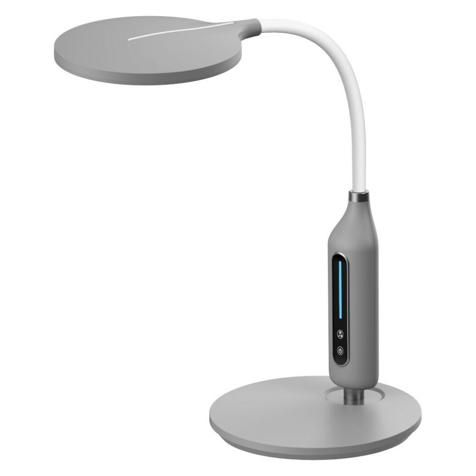 фото Светильник настольный KD-862 C09 серый LED(10Вт, 580 лм)Camelion