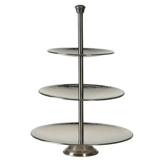 фото Koopman Трехъярусная этажерка для фруктов и закусок Тарантелла, 36 см A12441130