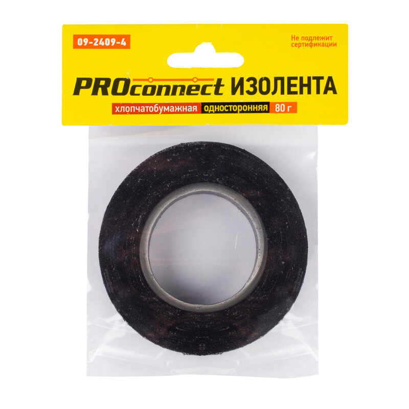 Изолента ХБ 18х035 мм (ролик 113 м/80 г) (2-ПОЛ) PROconnect 09-2409-4