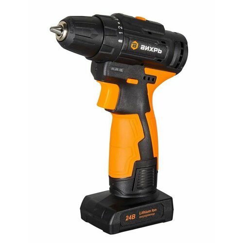 Дрель-шуруповерт аккумуляторная Вихрь ДА-24Л-2КБ 20 Ач бесщеточный 9490₽