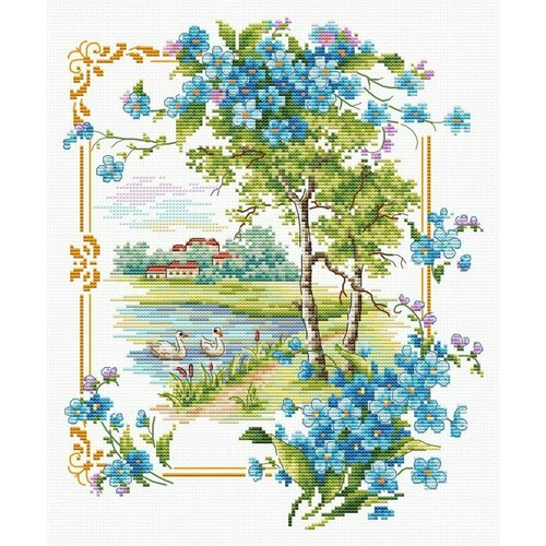 Набор Родные просторы. Незабудки 22х29 Многоцветница МКН 83-14