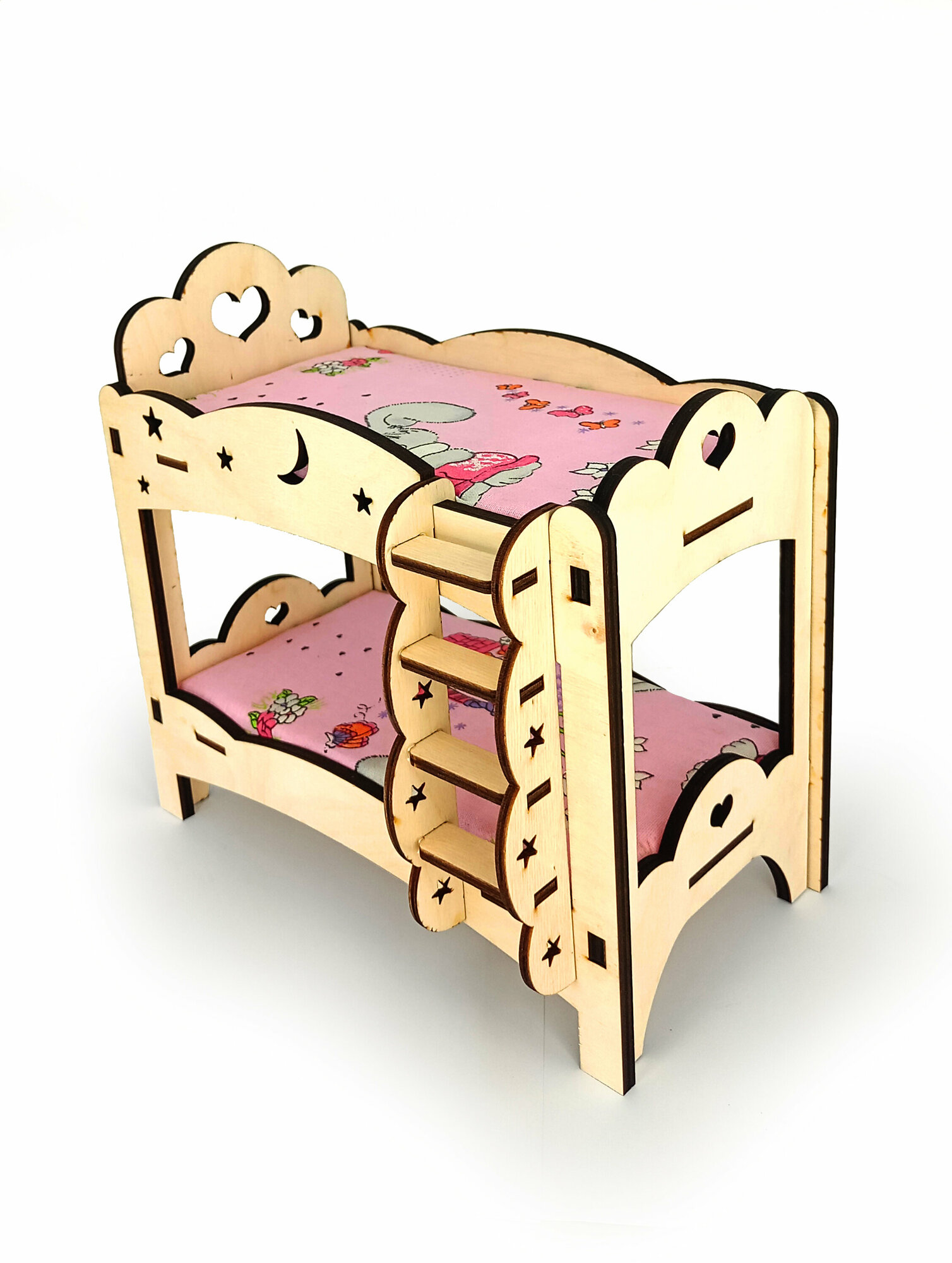 Сборная модель двухярусная кровать для кукол — фото 1