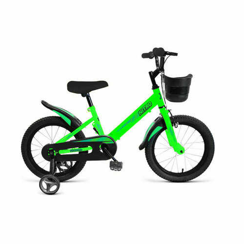Детский велосипед Forward Nitro 14, год 2023, цвет Зеленый